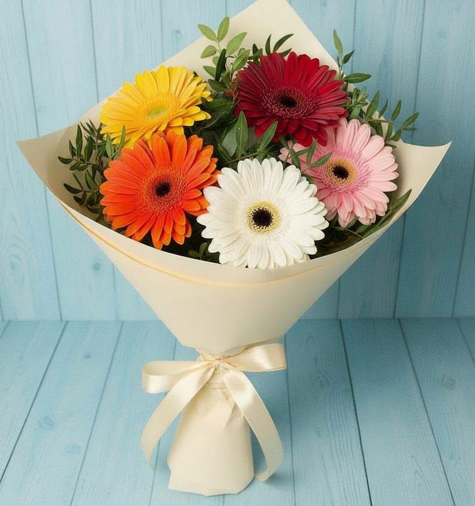 Букет цветов из: Герберы в Белой Калитве