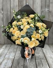 Букет цветов из:  Розы и Лизиантусы в Белой Калитве