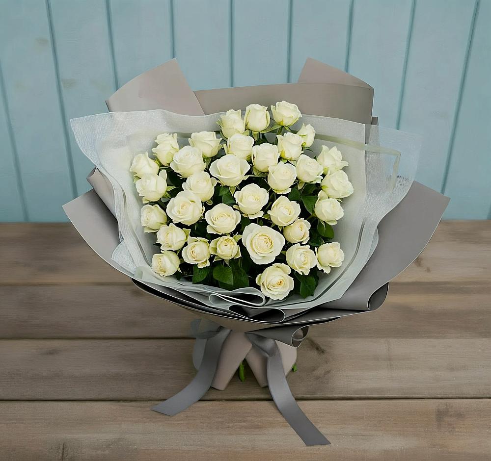 Букет Белоснежная нежность в Белой Калитве