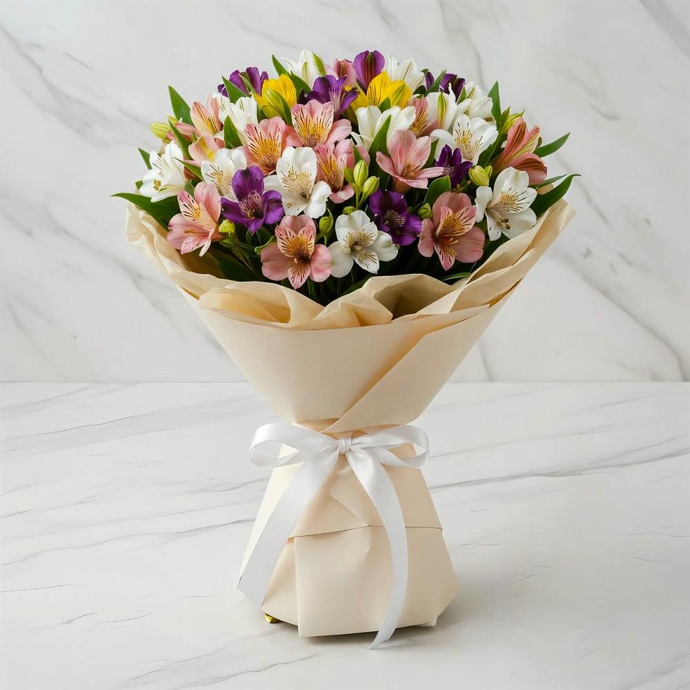 Букет цветов из: Альстромерии в Белой Калитве