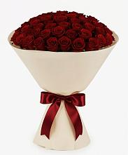 Букет 101 Бордовая роза Блэк Бакарра #REPLACE_PRED# Белой Калитве