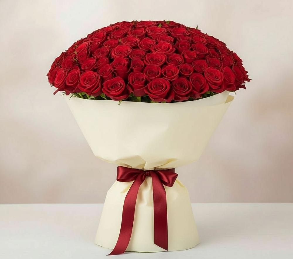 Букет 101 Красная роза Милано в Белой Калитве