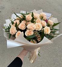 Букет Кремовые розы Латте в Белой Калитве