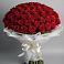 Букет 101 Красная роза Блэк Мэджик в Белой Калитве
