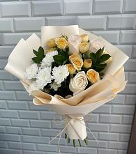 Букет цветов из:  Розы и Хризантемы в Белой Калитве