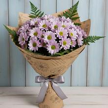 Букет цветов из:  Хризантемы #REPLACE_PRED# Белой Калитве