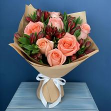 Букет цветов из:  Розы и Альстромерии в Белой Калитве