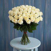 Букет 51 Белая роза Эдлесс Лав в Белой Калитве
