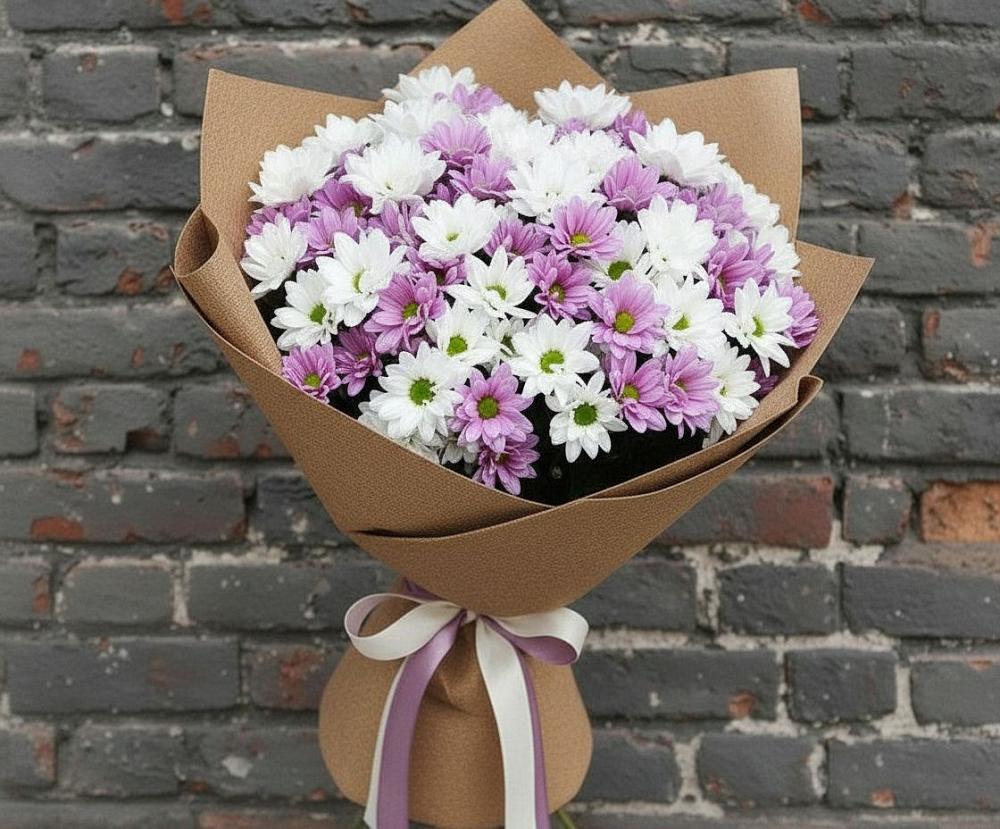 Букет цветов из: Хризантемы в Белой Калитве