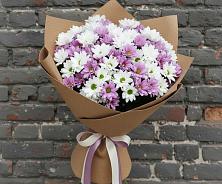 Букет цветов из:  Хризантемы #REPLACE_PRED# Белой Калитве