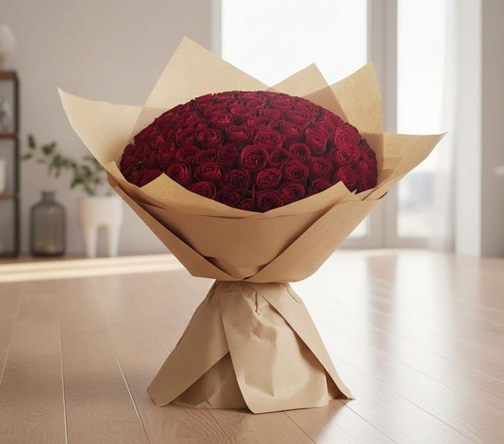 Букет 101 Красная роза в Белой Калитве