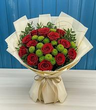 Букет цветов из:  Розы и Хризантемы в Белой Калитве