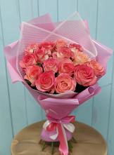 Букет 15 Розовых роз Равель в Белой Калитве