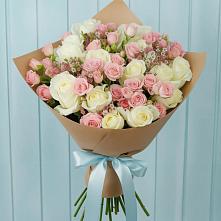 Букет цветов из:  Розы #REPLACE_PRED# Белой Калитве