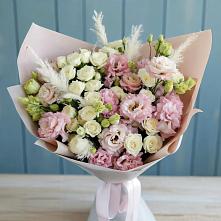 Букет цветов из:  Альстромерии и Розы в Белой Калитве