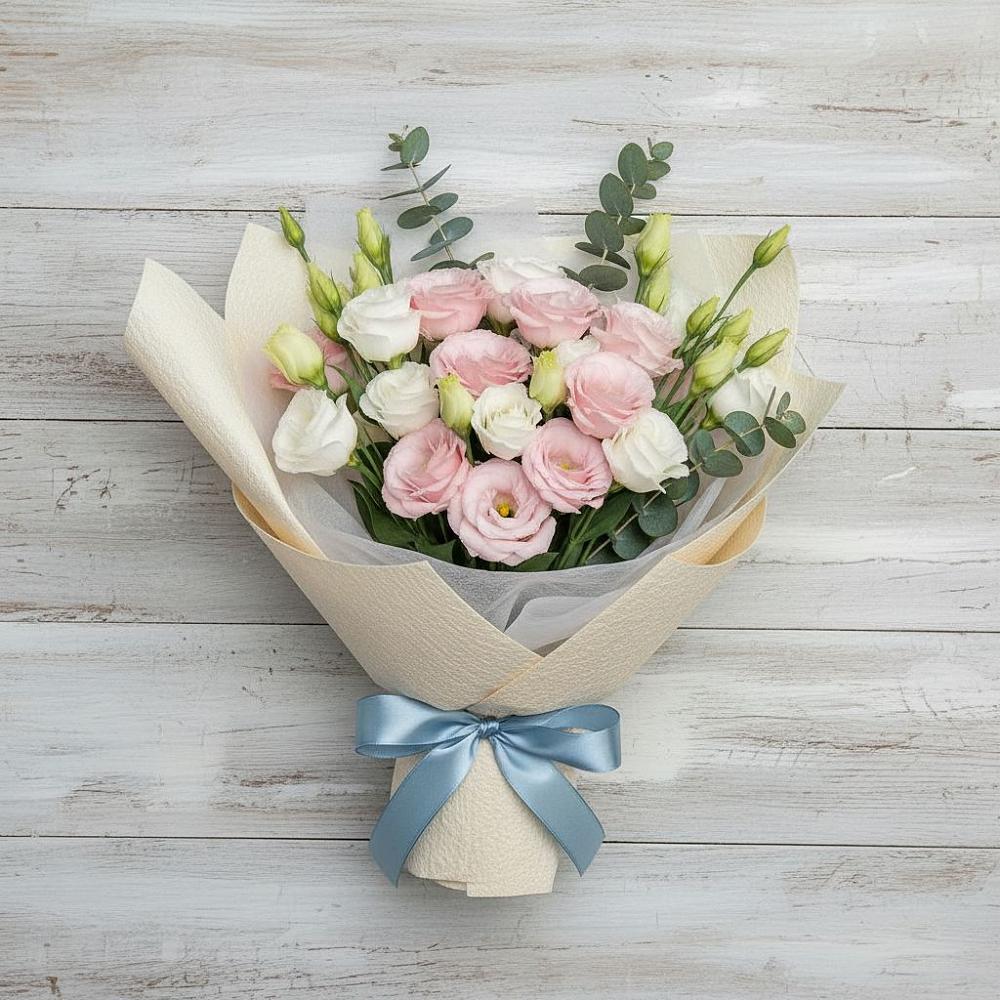 Букет цветов из: Лизиантусы в Белой Калитве